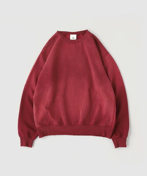 JOURNAL STANDARD（ジャーナルスタンダード）の「MOOJI MOOJI / ム―ジ ム―ジ CLASSIC CREWNECK AGED / クルーネックスウェット（スウェット・メンズ・スミクロ/ボルドー・LARGE/MEDIUM）」の2枚目の写真