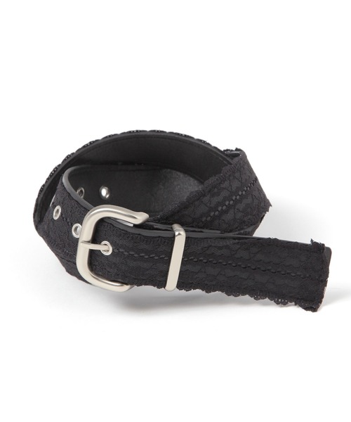 Heather（ヘザー）の「バックル太レースベルト　663527（ベルト・レディース・アイボリー/ブラック・ONE SIZE）」の2枚目の写真