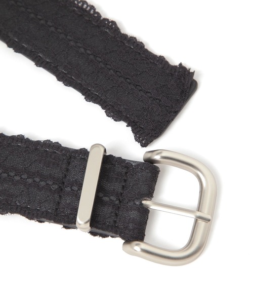 Heather（ヘザー）の「バックル太レースベルト　663527（ベルト・レディース・アイボリー/ブラック・ONE SIZE）」の8枚目の写真