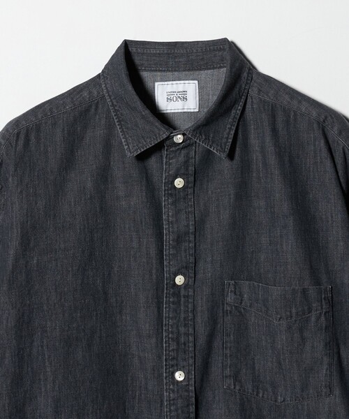 UNITED ARROWS & SONS（ユナイテッドアローズアンドサンズ）の「＜UNITED ARROWS & SONS＞ DENIM SHIRT/デニムシャツ（シャツ/ブラウス・メンズ・ブラック/コバルトブルー・M/S/XL/L）」の10枚目の写真