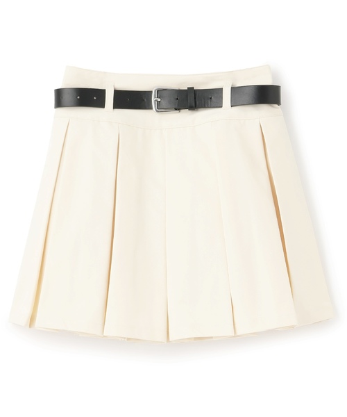 LOVETOXIC(ラブトキシック)の「【イージーケア】ベルトつきプリーツスカート(スカート・キッズ・グレー/ブラック/アイボリー/ベージュ・S:140cm/130cm/M:150cm/L:160cm)」の10枚目の写真