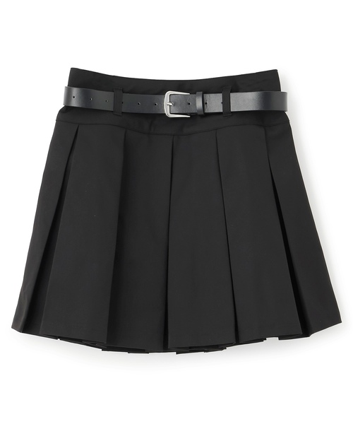 LOVETOXIC(ラブトキシック)の「【イージーケア】ベルトつきプリーツスカート(スカート・キッズ・グレー/ブラック/アイボリー/ベージュ・S:140cm/130cm/M:150cm/L:160cm)」の12枚目の写真