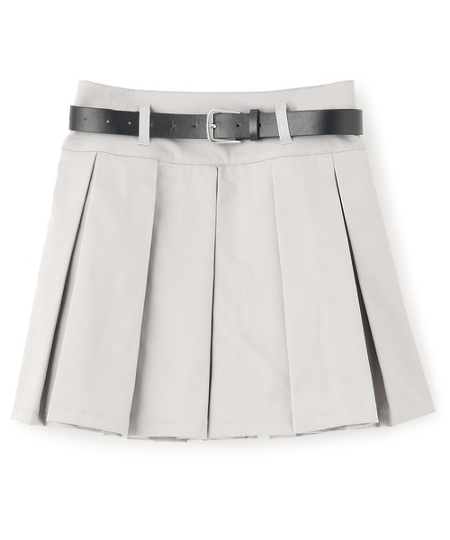 LOVETOXIC(ラブトキシック)の「【イージーケア】ベルトつきプリーツスカート(スカート・キッズ・グレー/ブラック/アイボリー/ベージュ・S:140cm/130cm/M:150cm/L:160cm)」の13枚目の写真