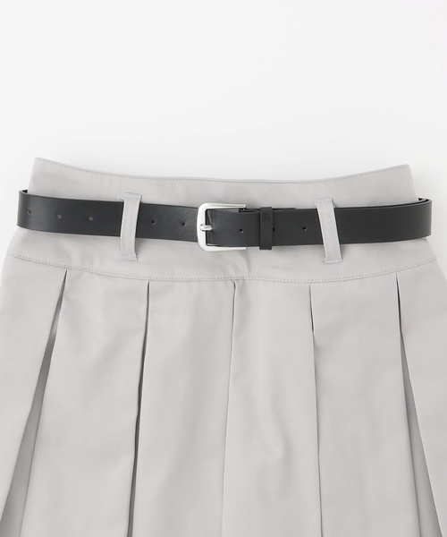 LOVETOXIC(ラブトキシック)の「【イージーケア】ベルトつきプリーツスカート(スカート・キッズ・グレー/ブラック/アイボリー/ベージュ・S:140cm/130cm/M:150cm/L:160cm)」の15枚目の写真