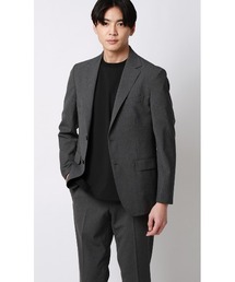 AOYAMA（アオヤマ）の「スタイリッシュジャケット【ウォッシャブル】【乾燥機OK】【セットアップ着用可】シワになりにくく様々な通勤スタイルに対応（スーツジャケット）」