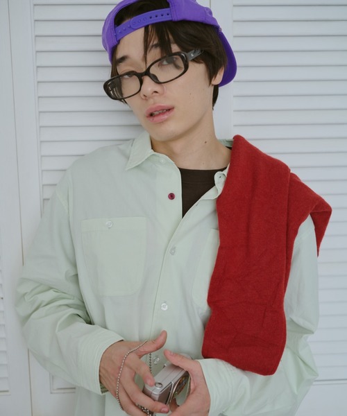 common gull products.（コモンガルプロダクツ）の「春の誤差なタイトシャツ（シャツ/ブラウス・レディース・ホワイト系/サックスブルー系/ミント・MEDIUM/LARGE/SMALL）」の21枚目の写真