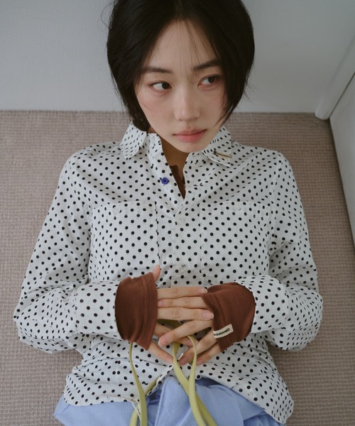 common gull products.（コモンガルプロダクツ）の「春の誤差なタイトシャツ（シャツ/ブラウス・レディース・ホワイト系/サックスブルー系/ミント・MEDIUM/LARGE/SMALL）」の20枚目の写真