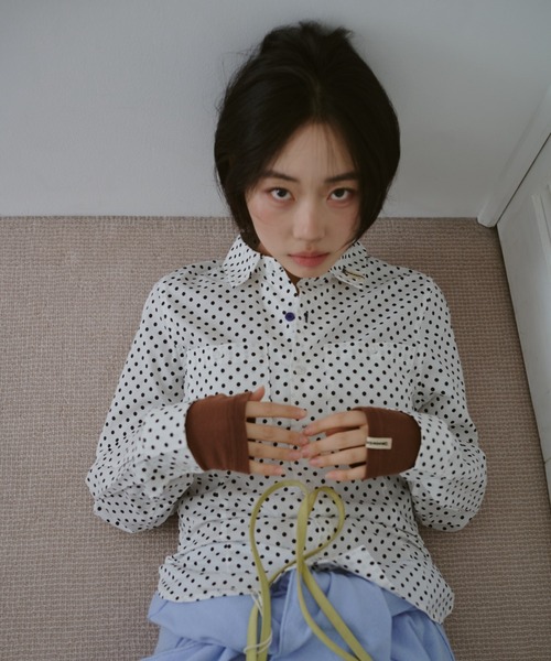 common gull products.（コモンガルプロダクツ）の「春の誤差なタイトシャツ（シャツ/ブラウス・レディース・ホワイト系/サックスブルー系/ミント・MEDIUM/LARGE/SMALL）」の13枚目の写真