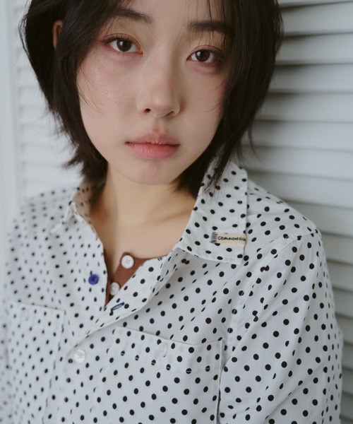 common gull products.（コモンガルプロダクツ）の「春の誤差なタイトシャツ（シャツ/ブラウス・レディース・ホワイト系/サックスブルー系/ミント・MEDIUM/LARGE/SMALL）」の7枚目の写真