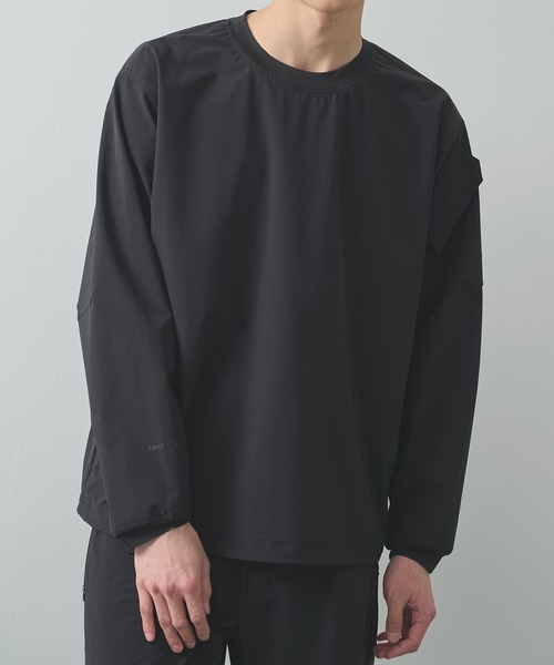 POLIQUANT（ポリクアント）の「【POLIQUANT/ポリクアント】WILDTHINGS | POLIQUANT THE PROTECTED COMMON UNIFORM L/S PULL（その他トップス・メンズ・ブラック/グレー・1/2）」の2枚目の写真