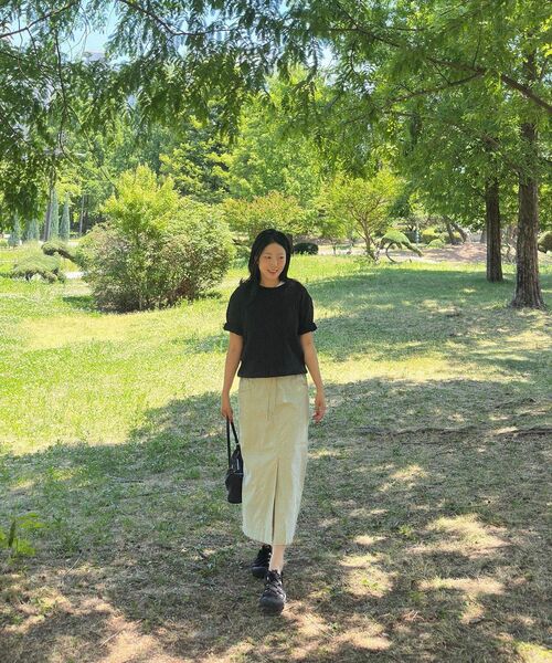 MALOUPE(マロップ)の「3105 ナイロンスカート (ベージュ)(スカート・レディース・ベージュ・SMALL/MEDIUM)」の18枚目の写真