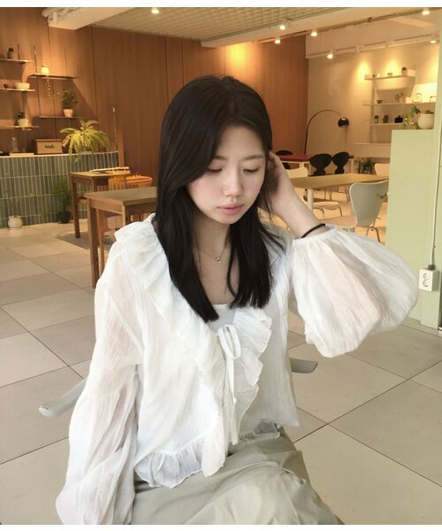 MALOUPE(マロップ)の「3105 ナイロンスカート (ベージュ)(スカート・レディース・ベージュ・SMALL/MEDIUM)」の9枚目の写真