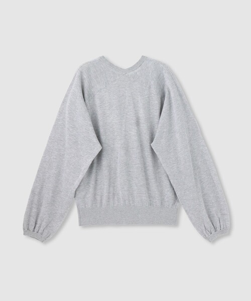 allureville（アルアバイル）の「【ATELIER Line】コットンシルクリネンシアープルオーバー（ニット/セーター・レディース・イエロー/チャコールグレー/ライトグレー・2）」の10枚目の写真