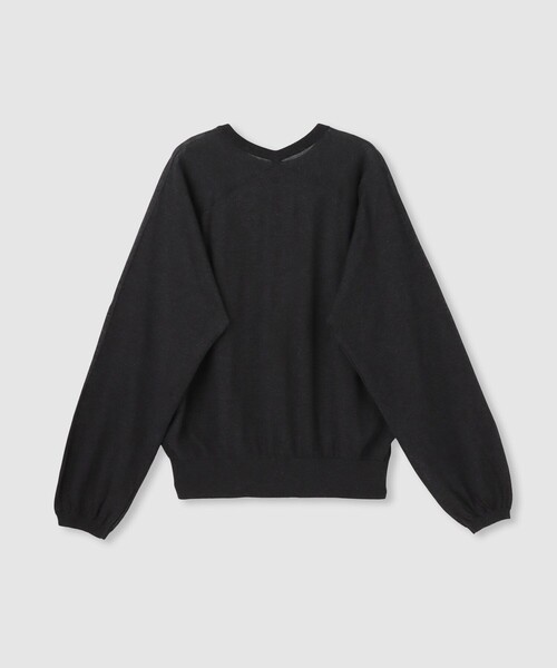 allureville（アルアバイル）の「【ATELIER Line】コットンシルクリネンシアープルオーバー（ニット/セーター・レディース・イエロー/チャコールグレー/ライトグレー・2）」の12枚目の写真