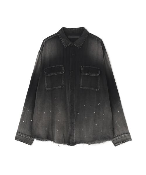 DANKE SCHON(ダンケシェーン)の「DankeSchon/ダンケシェーン/SHEER DENIM SHIRTS(シャツ/ブラウス・レディース・ブラック/その他4・M/L)」の1枚目の写真