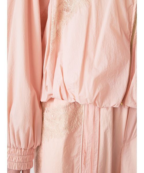 SNIDEL（スナイデル）の「【Chacott】コラボナイロンレースブルゾン（ブルゾン・レディース・ライム/ピンク/オフホワイト・F）」の10枚目の写真