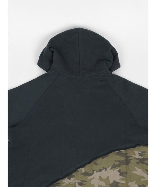 :ETHROF(イーサオブ)の「MILITARY DOCKING ZIP HOODIE(パーカー・レディース・ネイビー/杢グレー・MEDIUM)」の18枚目の写真