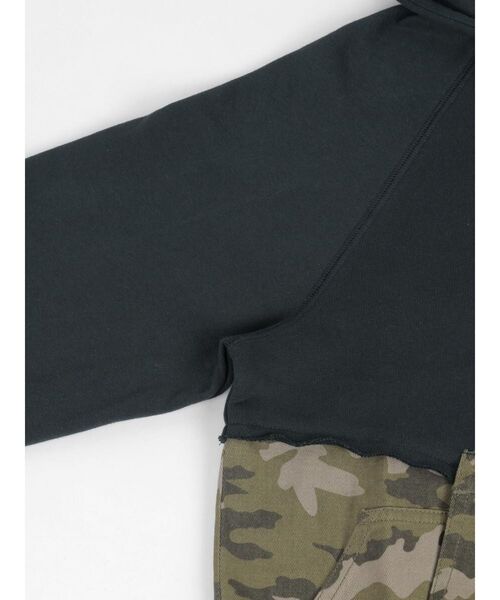 :ETHROF(イーサオブ)の「MILITARY DOCKING ZIP HOODIE(パーカー・レディース・ネイビー/杢グレー・MEDIUM)」の19枚目の写真