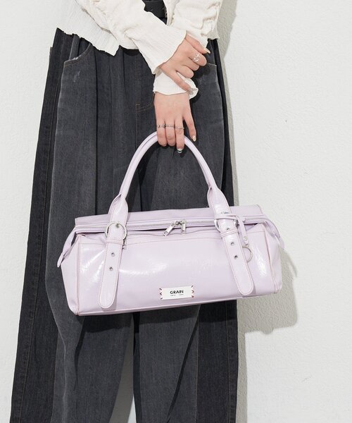 GRAIN(グレイン)の「【GRAIN/グレイン】バイカラーステッチヴィンテージBIGハンドバッグ(トートバッグ・レディース・ピンク/ブラウン/ブラック・FREE)」の7枚目の写真