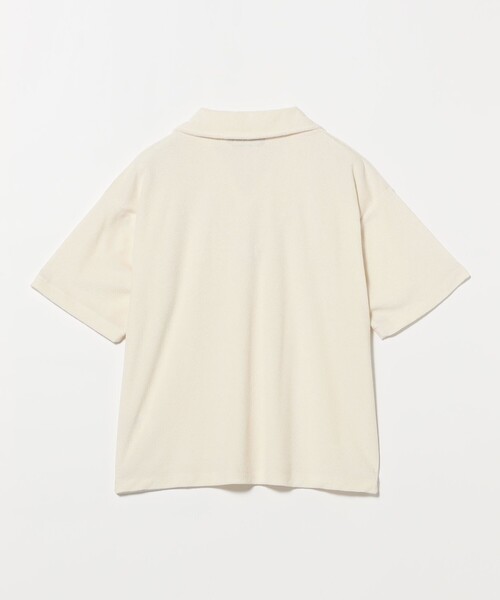 BEAMS T(ビームスティー)の「PILE SKIPPER SHIRT(ポロシャツ・メンズ・ナチュラル/ブラック・L/XL/M/S)」の5枚目の写真