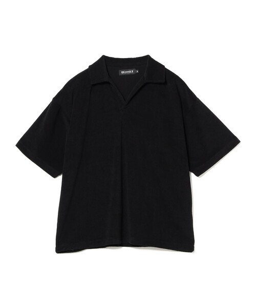 BEAMS T(ビームスティー)の「PILE SKIPPER SHIRT(ポロシャツ・メンズ・ナチュラル/ブラック・L/XL/M/S)」の8枚目の写真