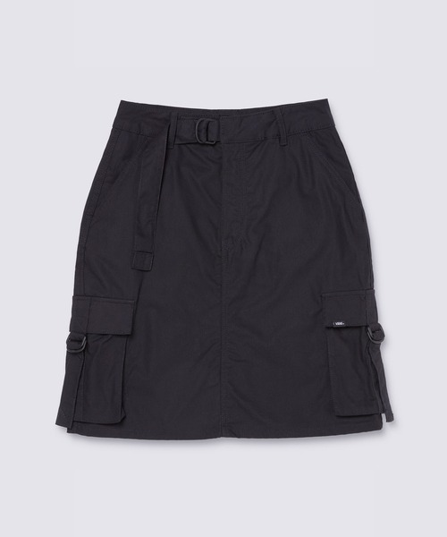 VANS(バンズ)の「ウィメンズ COBRA カーゴスカート / Cobra Cargo Skirt Black VN000M9KBLK1(スカート・レディース・ブラック・26inch/27inch/28inch)」の1枚目の写真