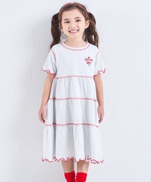 pairmanon（ペアマノン）の「【綿100%】ガールズ メロー ティアード切り替えワンピース（ワンピース）」