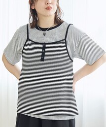 【セットアイテム】ヘンリーネックキャミ アソートTシャツセット