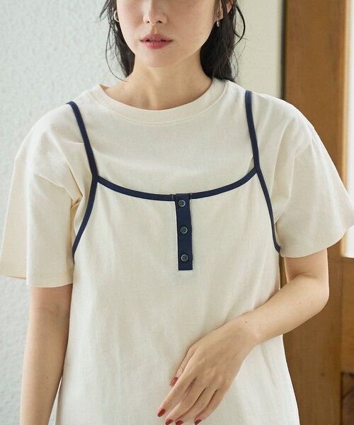 coen(コーエン)の「【セットアイテム】ヘンリーネックキャミ アソートTシャツセット(Tシャツ/カットソー・レディース・ナチュラル/ブラウン/その他1/その他2・M/L)」の10枚目の写真