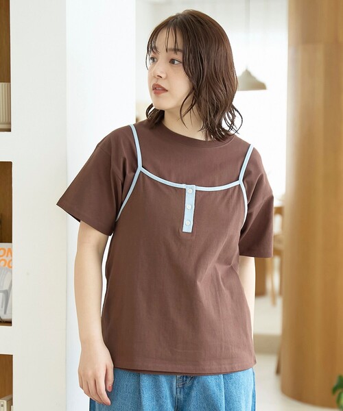 coen(コーエン)の「【セットアイテム】ヘンリーネックキャミ アソートTシャツセット(Tシャツ/カットソー・レディース・ナチュラル/ブラウン/その他1/その他2・M/L)」の16枚目の写真