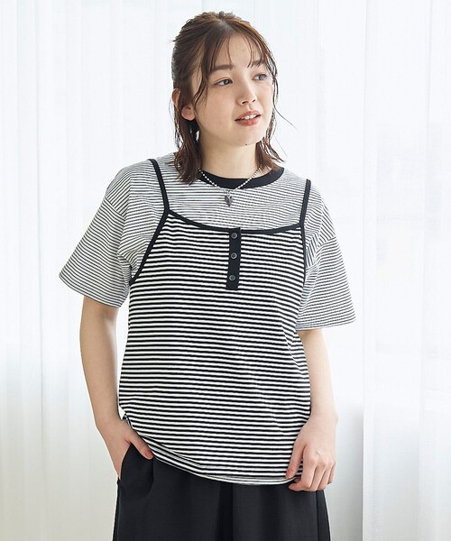 coen(コーエン)の「【セットアイテム】ヘンリーネックキャミ アソートTシャツセット(Tシャツ/カットソー・レディース・ナチュラル/ブラウン/その他1/その他2・M/L)」の20枚目の写真