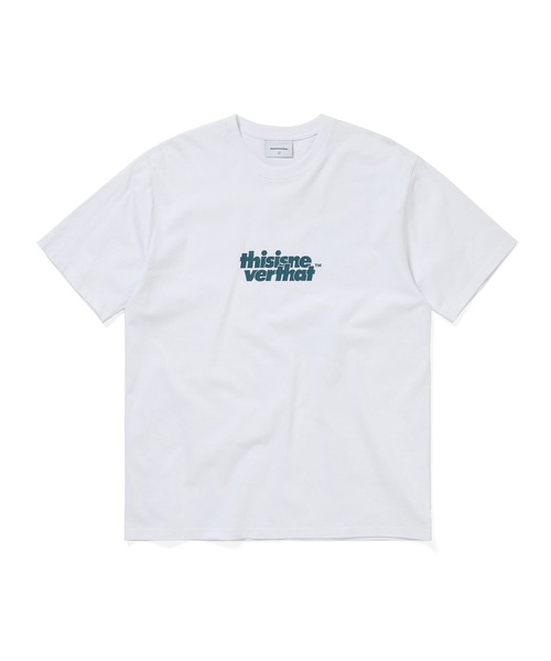 thisisneverthat(ディスイズネバーザット)の「OL-Logo Tee(Tシャツ/カットソー・メンズ・ダークグレー/ブルー系その他/ホワイト/ブラック・L/M/S/XL)」の2枚目の写真