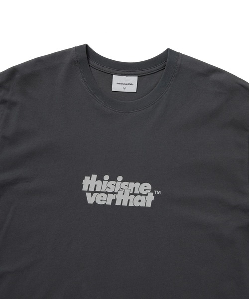 thisisneverthat(ディスイズネバーザット)の「OL-Logo Tee(Tシャツ/カットソー・メンズ・ダークグレー/ブルー系その他/ホワイト/ブラック・L/M/S/XL)」の9枚目の写真