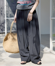 SLOBE IENA | 《WEB限定/追加》撥水タフタタックギャザーイージーパンツ(その他パンツ)