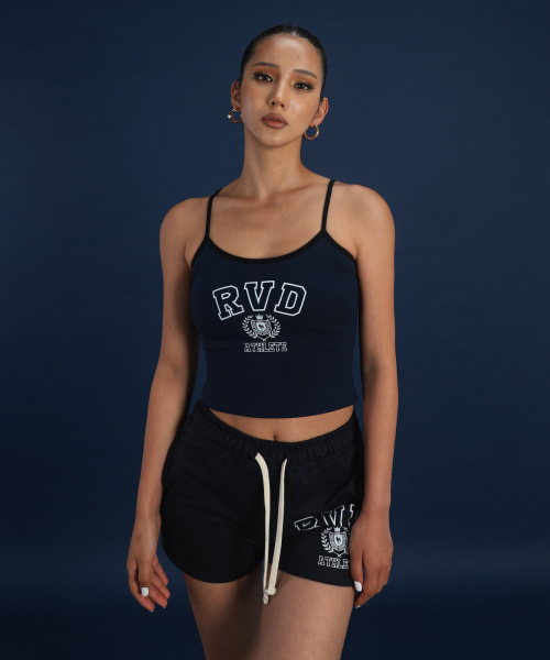 RVD(アールブイディー)の「(カレッジキャンペーン) クロップキャミソール(イェールネイビー)(Tシャツ/カットソー・レディース・その他・SMALL/MEDIUM/LARGE)」の2枚目の写真