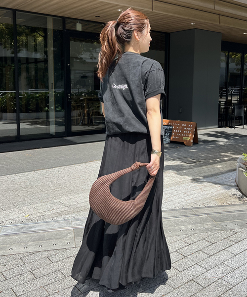 JOURNAL STANDARD（ジャーナルスタンダード）の「《追加》シアーレーヨンリネンスカート（スカート・レディース・ブラック/ライトグレー/ブラウン/レッド・FREE）」の10枚目の写真