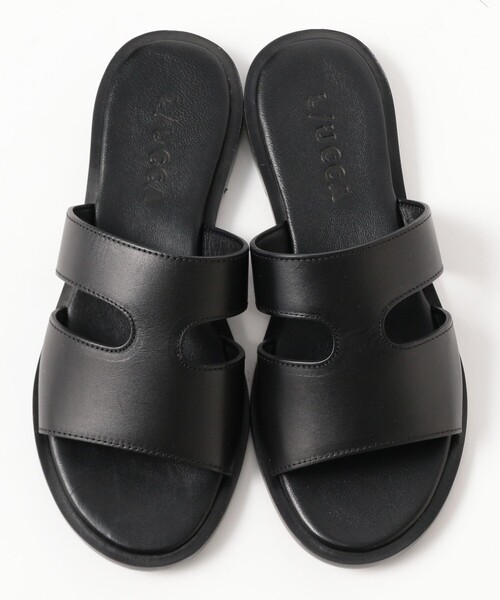 BEAMS F（ビームスエフ）の「【別注】L/UCCA / LU4 レザーサンダル（サンダル・メンズ・ブラック・44/43/42/41/39）」の4枚目の写真