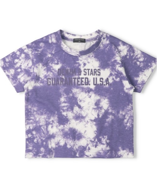 Daddy Oh Daddy（ダディーオーダディー）の「タイダイ風半袖Tシャツ（Tシャツ/カットソー・キッズ・パープル/グレー・100/110/120/130/140/150/160）」の2枚目の写真