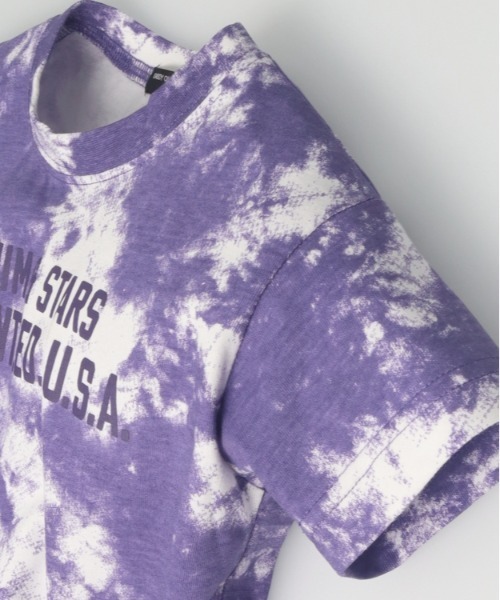 Daddy Oh Daddy（ダディーオーダディー）の「タイダイ風半袖Tシャツ（Tシャツ/カットソー・キッズ・パープル/グレー・100/110/120/130/140/150/160）」の4枚目の写真