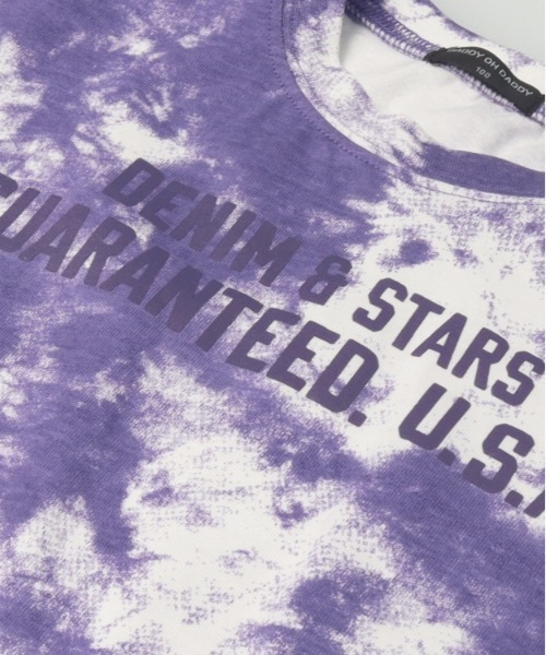 Daddy Oh Daddy（ダディーオーダディー）の「タイダイ風半袖Tシャツ（Tシャツ/カットソー・キッズ・パープル/グレー・100/110/120/130/140/150/160）」の5枚目の写真