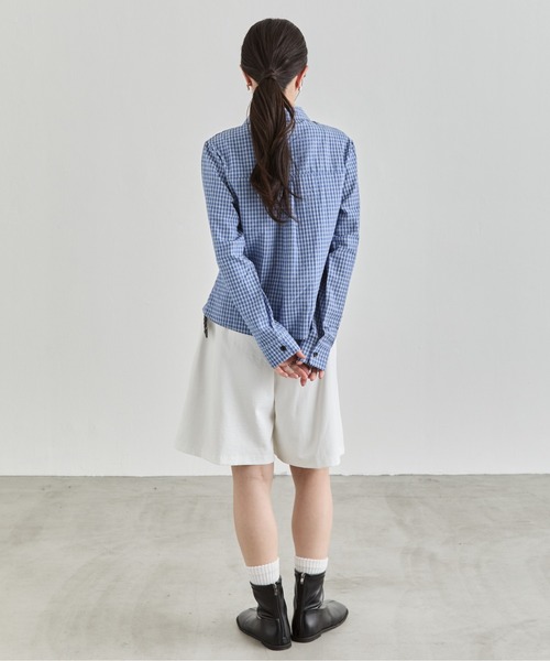 NUJOH（ヌゾ）の「Bermuda Half Pants / バミューダハーフパンツ（その他パンツ・レディース・チャコールグレー/ブラック/ホワイト/ベージュ・FREE）」の17枚目の写真