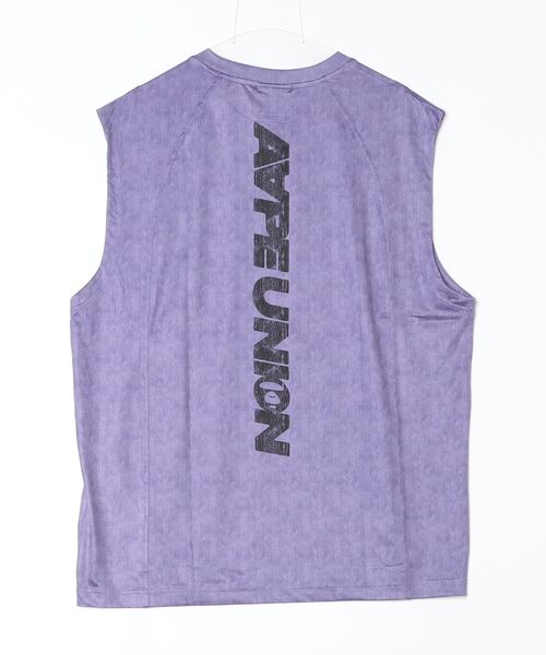 AAPE BY A BATHING APE(エーエイプバイアベイシングエイプ)の「AAPE UNION SPORT "GYM" Cool Touch Instant Cooling Tanks(タンクトップ・メンズ・ライトブラック/ライトパープル・LARGE/MEDIUM/SMALL/X-LARGE)」の13枚目の写真