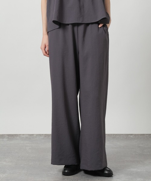 LAKOLE（ラコレ）の「リネンライクイージーパンツ2 / 657098（その他パンツ・レディース・ライトグリーン/チャコール/アイボリー/グレイッシュベージュ・MEDIUM/LARGE）」の3枚目の写真