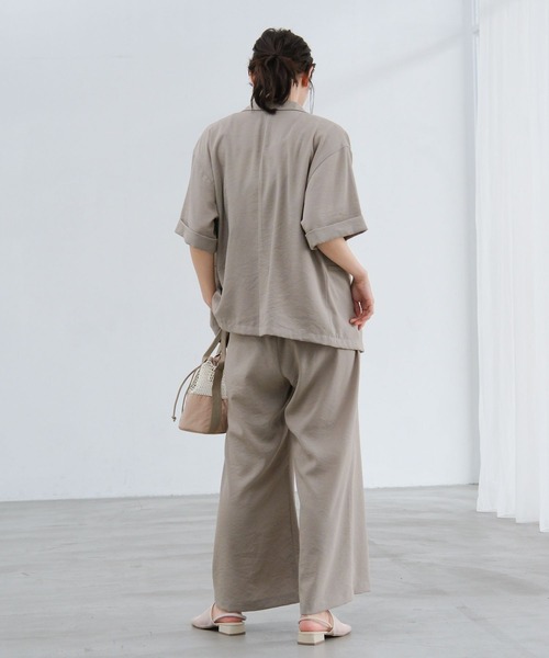 LAKOLE（ラコレ）の「リネンライクイージーパンツ2 / 657098（その他パンツ・レディース・ライトグリーン/チャコール/アイボリー/グレイッシュベージュ・MEDIUM/LARGE）」の8枚目の写真