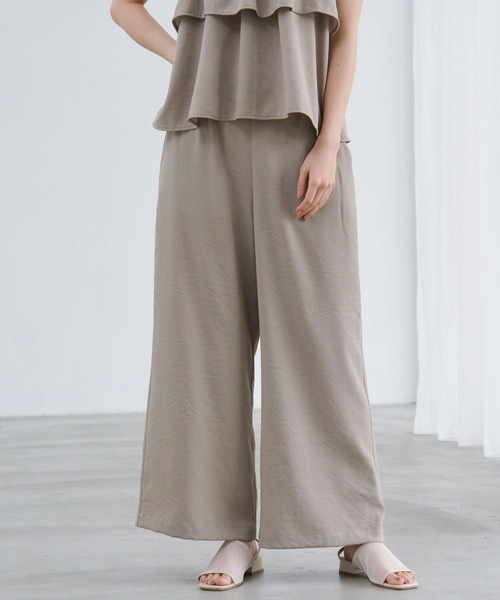 LAKOLE（ラコレ）の「リネンライクイージーパンツ2 / 657098（その他パンツ・レディース・ライトグリーン/チャコール/アイボリー/グレイッシュベージュ・MEDIUM/LARGE）」の10枚目の写真