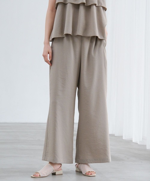 LAKOLE（ラコレ）の「リネンライクイージーパンツ2 / 657098（その他パンツ・レディース・ライトグリーン/チャコール/アイボリー/グレイッシュベージュ・MEDIUM/LARGE）」の11枚目の写真