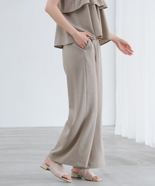LAKOLE（ラコレ）の「リネンライクイージーパンツ2 / 657098（その他パンツ・レディース・ライトグリーン/チャコール/アイボリー/グレイッシュベージュ・MEDIUM/LARGE）」の13枚目の写真