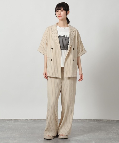 LAKOLE（ラコレ）の「リネンライクイージーパンツ2 / 657098（その他パンツ・レディース・ライトグリーン/チャコール/アイボリー/グレイッシュベージュ・MEDIUM/LARGE）」の21枚目の写真