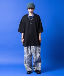 a.p.o.v.（エーピーオービー）の「a.p.o.v. レオパードヴィンテージライクウォッシュドコットンダメージヘムワイドカーゴパンツ（カーゴパンツ）」