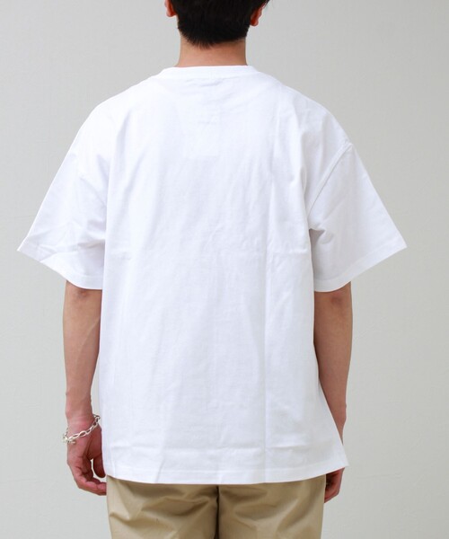 CONVERSE(コンバース)の「【CONVERSE】プレートロゴ 半袖Tシャツ(Tシャツ/カットソー・メンズ・アイボリー/ネイビー/ホワイト/ブラック・L/M)」の18枚目の写真
